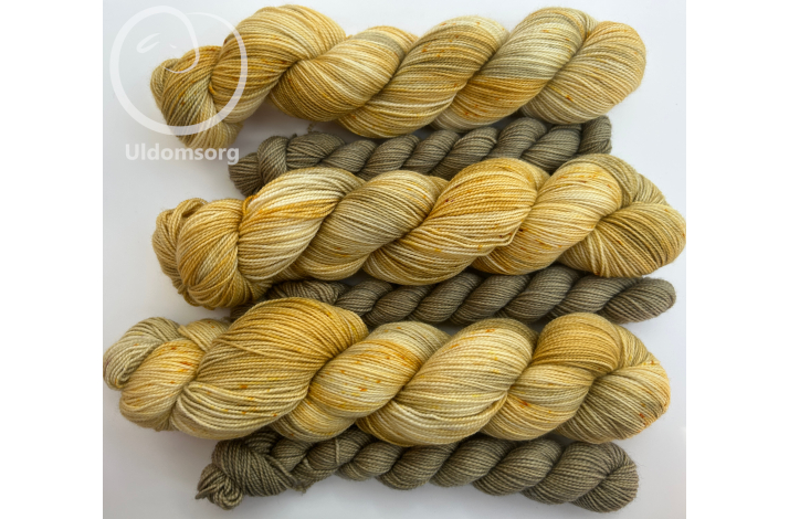 Sokkegarn/L�rkespore med olive