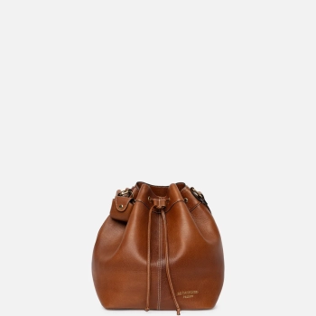 Project 20/Bucket bag i walnut/gold