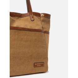 Project 21/Skuldertaske i walnut/gold