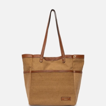 Project 21/Skuldertaske i walnut/gold