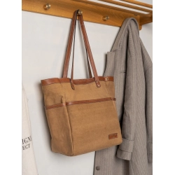 Project 21/Skuldertaske i walnut/gold